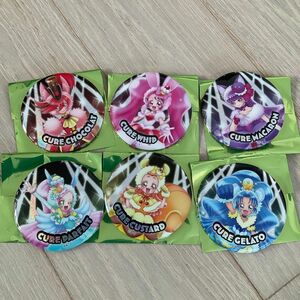 全プリキュアライブランダム缶バッジキュアホイップキュアパルフェキュアカスタードキュアジェラートキュアショコラキュアマカロン