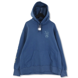 未使用 ROARK REVIVAL ロアークリバイバル プルオーバーパーカー RSWJ951 LOAD TRIP CLUB P/O HOODED SWEAT ブルー XL 71009343