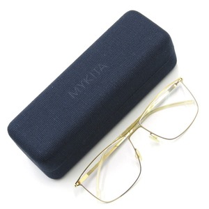 未使用 MYKITA マイキータ メガネフレーム BERGE LITE ベルジュ ウェリントン ドイツ製 329 Glossy Gold 65005904