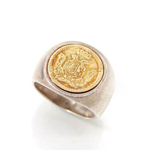 SYMPATHY OF SOUL シンパシーオブソウル リング Classic Coin Ring Good Luck R1901SY8/G コイン グッドラック K18YG 9号 28007579