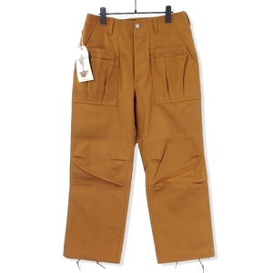 未使用 SASSAFRAS ササフラス オーバーグロウン ファティーグパンツ SF-232071 Overgrown Fatigue Pants ブラウン S タグ付き 20018582