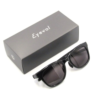 未使用 Eyevol アイヴォル サングラス SHAW BK-DG-DK.GRY ショー ウェリントン 日本製 ブラック/ダークグレー 50017760