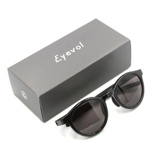 未使用 Eyevol アイヴォル サングラス IOOSS III BK-DG-DK.GRY イオス3 ボストン 日本製 ブラック/ダークグレー 50017763