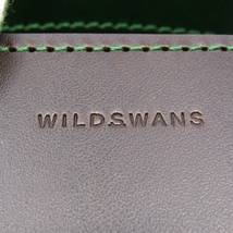 未使用 WILDSWANS ワイルドスワンズ 三つ折り財布 サドルプルアップ ENO イーノ 2023 パターンオーダー チョコ×グリーン 80006610_画像8