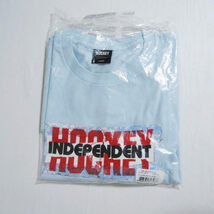 未使用 HOCKEY × INDEPENDENT ホッキー 半袖Tシャツ 24S-HC10 Decal Tee インディペンデント デカールプリント LIGHT BLUE L 27105984_画像3