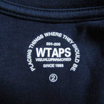 WTAPS ダブルタップス 半袖Tシャツ PHILOSOPHY プリント Tee ネイビー 2 27105952_画像7