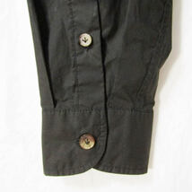 LARDINI コットン ストレッチ サファリ シャツジャケット イタリア製 0 ダークブラウン M 27105989_画像5