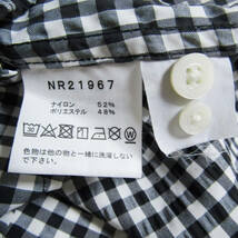 THE NORTH FACE ノースフェイス 半袖ボタンダウンシャツ NR21967 S/S Hidden Valley Shirt ブラック/ホワイト L 27105976_画像7