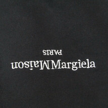 未使用 Maison Margiela メゾンマルジェラ 反転ロゴ フーディ S50GU0167 S25503 プルオーバーパーカー スウェット ブラック 52 30012757_画像4