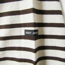 未使用 SAINT JAMES セントジェームス バスクシャツ OUESSANT R A ウエッソン 長袖Tシャツ ボーダーTee ベージュ ブラウン 7 27106062_画像4