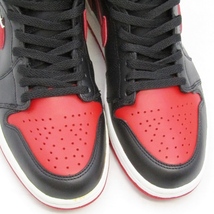 美品 NIKE ナイキ 27.5cm AIR JORDAN 1 RETRO BRED 136066-061 2001年製 エアジョーダン1 復刻 ブレッド レッド 22000808_画像5