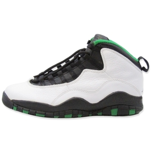 未使用 NIKE ナイキ 27cm AIR JORDAN 10 OG SEATTLE SUPERSONICS 130209-106 エアジョーダン10 オリジナル ホワイト 白 22000805