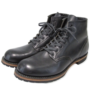  beautiful goods REDWING Red Wing US10D 28cm Beck man 9014 old model round 2014 year made records out of production Work boots black feather Stone 35003202