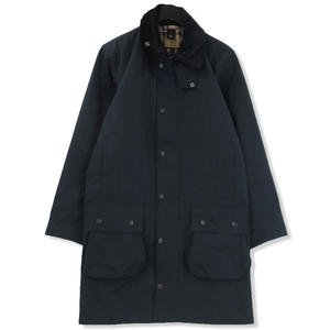 美品 Barbour バブアー ノンワックスジャケット 232MCA0716 BORDER 23AW ボーダー 2ワラント 2LAYER ビームス別注 ネイビー 36 71009470