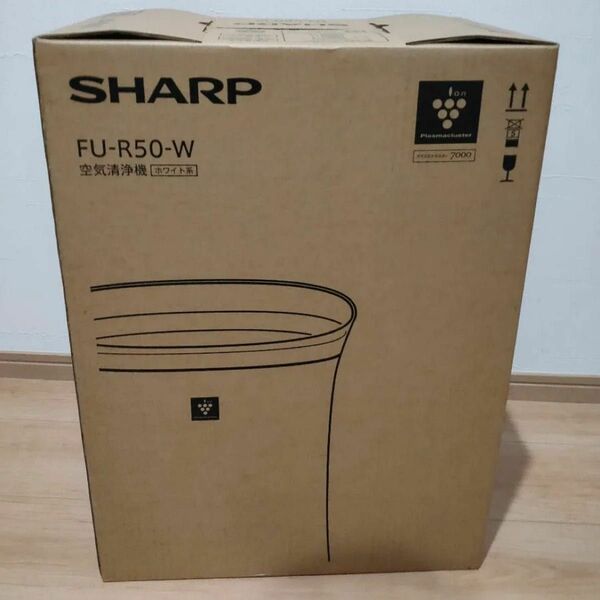 シャープ SHARP 空気清浄機 FU-R50-W ホワイト 白 プラズマクラスター