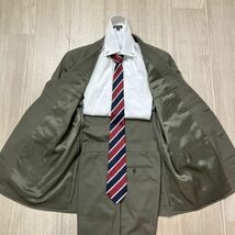 BROOKS BROTHERS ブルックスブラザーズ YA5( M〜L程度) カーキ系　スーツ　セットアップ　背抜き　段返り3B　メンズ_画像2