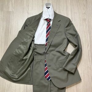 BROOKS BROTHERS ブルックスブラザーズ YA5( M〜L程度) カーキ系　スーツ　セットアップ　背抜き　段返り3B　メンズ