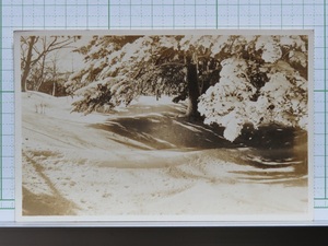 ♪絵葉書#4758┃鉄道省発行 赤城山雪景┃山岳 古写真 群馬県┃