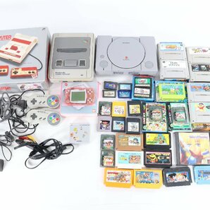 【40点以上】プレステ/ファミコン/スーパーファミコン/ゲームボーイアドバンス 等 ゲーム機 本体 カセット まとめ売り 2171-ASの画像1