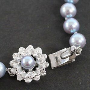 本真珠 真珠 パール ネックレス 留め具 SILVER 約6.5-6.9mm珠 レディース アクセサリー2215-TEの画像3