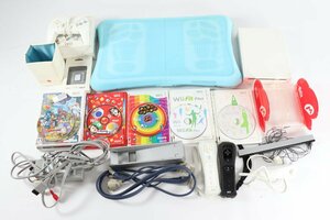 任天堂 ニンテンドー Wii ゲーム機 本体 カセット ソフト コントローラー 付属品 まとめ売り 2384-AS
