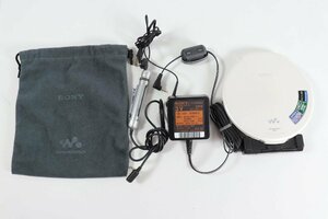 SONY Sony CD WALKMAN Walkman D-NE20 pearl white portable CD player charger storage bag attaching 2357-TE