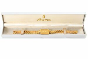 ★Aroma アロマ ダイヤモンドインゴットコレクション FINEGOLD999.9 クオーツ レディース ケース付き 2369-TE