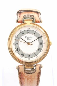 ★Christian Dior クリスチャンディオール 3006 クオーツ ボーイズ 腕時計 2177-TE