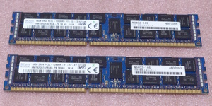 ◎SK hynix HMT42GR7AFR4A-PB 2枚セット *PC3L-12800R/DDR3L-1600 ECC REG/Registered 240Pin DDR3 RDIMM 32GB(16GB x2) 動作品