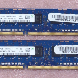 ◎Hynix HMT41GU7MFR8C-PB 2枚セット *PC3-12800E/DDR3-1600 ECC Unbuffered 240Pin DDR3 UDIMM 16GB(8GB x2) 動作品