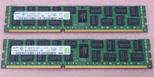 ☆Samsung M393B1K70DH0-CK0 2枚セット *PC3-12800R/DDR3-1600 ECC REG/Registered 240Pin DDR3 RDIMM 16GB(8GB x2) 動作品