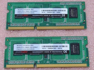 *CFD W3N1333PS-4G *PC3-10600S/DDR3-1333 204Pin DDR3 S.O.DIMM 8GB(4GB x2) operation goods 