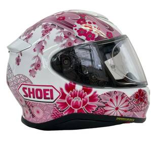 【美品】 SHOEI ショウエイ フルフェイスヘルメット Z-7 HARMONIC ハーモニック ピンク×ホワイト M(57㎝)サイズ 8153-100の画像5