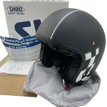 【美品】 SHOEI ショウエイ J・O BMW ヘルメット　※スモークシールド付き 黒系 ブラック系 L(59㎝）サイズ 8128-120_画像1