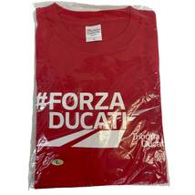 【未使用品】 DUCATI ドカティ 半袖Tシャツ（赤）Lサイズ 8494-K_画像4