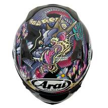 【即決】 ARAI アライ Astro-IQ ORIENTAL オリエンタル 和柄 フルフェイスヘルメット L(59-60㎝)サイズ ※スモークシールド付き 8532-100_画像4