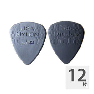 ギターピック 12枚 セット ジムダンロップ 0.73mm 44R Nylon Standard JIM DUNLOP ジムダン