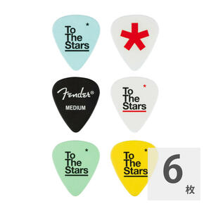 フェンダー ギターピック 6枚 セット ミディアム Tom DeLonge 351 Celluloid Picks Fender