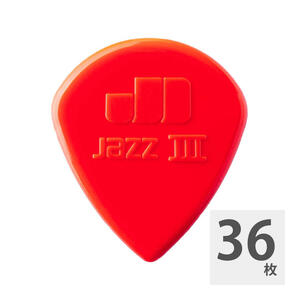 ジムダンロップ ギターピック 36枚 47R JAZZ III 1.38 RED JIM DUNLOP ジムダン