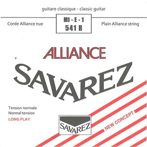 サバレス 弦 バラ弦 1弦 SAVAREZ 541R ALLIANCE Normal tension×5本 クラシックギター弦 アリアンス ノーマルテンション