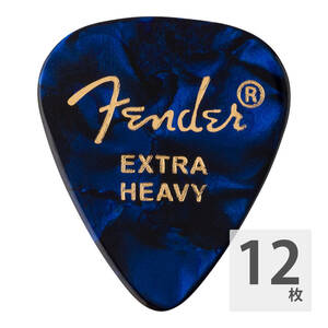 フェンダー ギターピック 12枚 セット エクストラヘビー 351 Shape Premium Picks Extra Heavy Blue Moto Fender