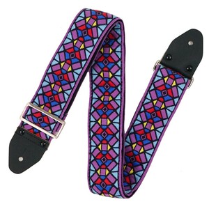 Souldier Ace Replica straps VGS484 Stained Glass Purple guitar strap 