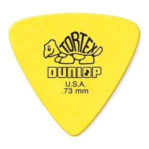 ギターピック 12枚 セット ジムダンロップ 0.73mm トライアングル TORTEX TRI YE JIM DUNLOP ジムダン