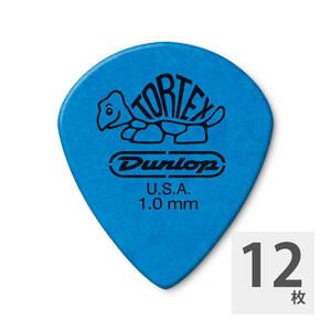 ギターピック 12枚 セット ジムダンロップ 498 Tortex Jazz III XL 1.0mm Blue JIM DUNLOP ジムダン