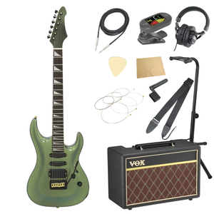 エレキギター 入門セット AriaProII MAC-CC GRBL VOXアンプ付き 11点セット アリアプロ2 ギター 初心者セット