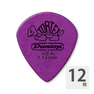 ギターピック 12枚 セット ジムダンロップ 498 Tortex Jazz III XL 1.14mm Purple JIM DUNLOP ジムダン