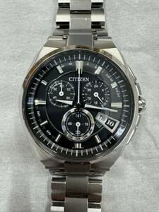 【中古】 CITIZEN アテッサ エコドライブ ブラック