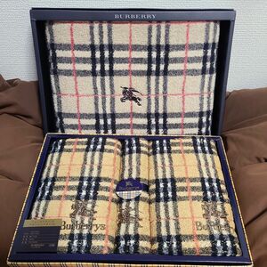 未使用　BURBERRY Burberrys バスタオル バーバリー フェイスタオル ノバチェック ウォッシュタオル タオル