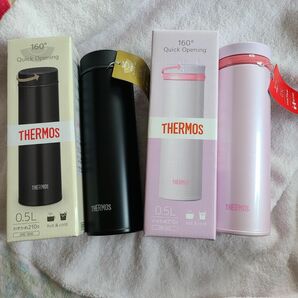 未使用　THERMOS サーモス 真空断熱ケータイマグ 水筒 タンブラー ステンレス　セット 2個　0.5L 