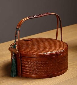  multifunction * basket storage basket stylish bamboo . beautiful goods storage box case tea ceremony * confection inserting bamboo craft 